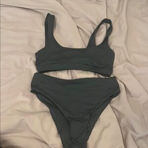 SKIMS Dark Gray Bikini Set